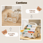 CORRAL DE JUEGOS PREMIUM PLUS 200X250CM – CENTRO DE ACTIVIDADES MULTIFUNCIONAL BLANCO Y COFFEE - Imagen 2