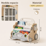 MINI LIBRERO PIZARRA CARRITO - Imagen 4